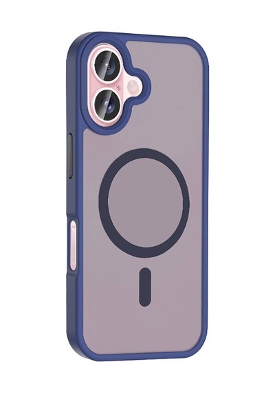 Kilifone - Apple Uyumlu iPhone 16 Plus - Kılıf Magsafe Şarj Özellikli Mat Arka Yüzey Sio Kapak - Sarı