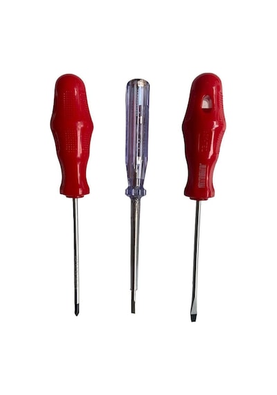3 Lü Set Yıldız Tornavida 4x100,düz Tornavida,düz Kontrol Kalemi