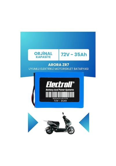 Arora Zr7 Uyumlu Batarya Lifepo4 72v 35ah