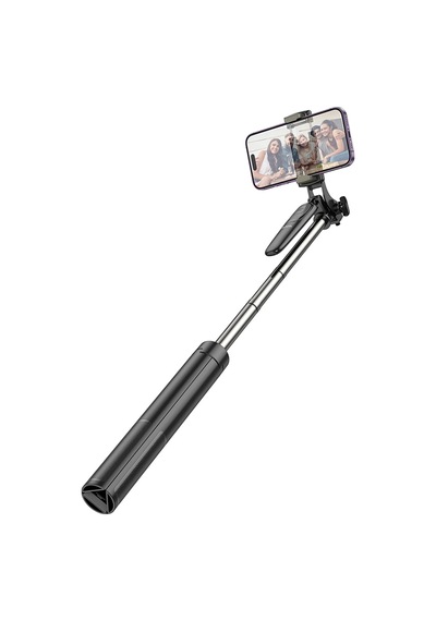 Hoco. K19 1.57m Broadcast Holder Selfie Çubuğu - Siyah