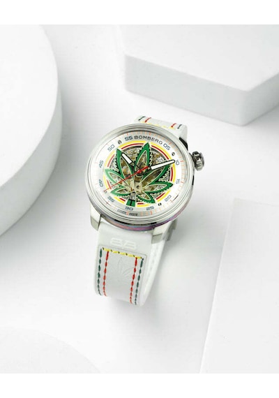 Bomberg Ct43ass.30-4.11 Erkek Kol Saati İsviçre Yapımı Otomatik Güç Ve Tasarım Gümüş