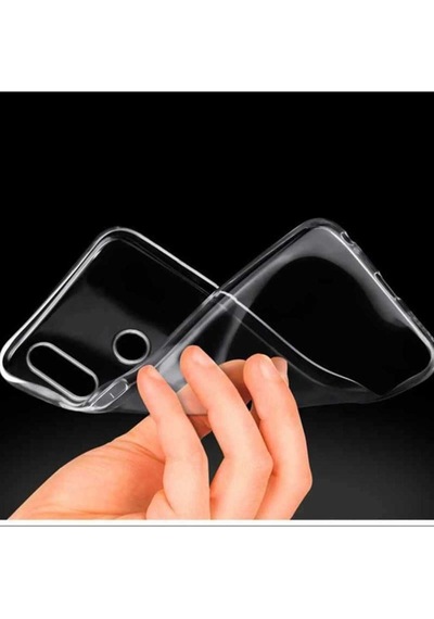Huawei Honor 8x Kılıf Zore Süper Silikon Kapak Renksiz