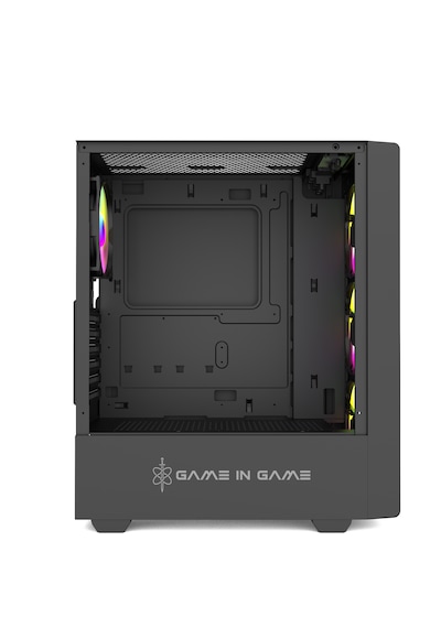Game İn Game Pony 4x12cm Argb Fan Mesh Panel Temper Atx Kasa
