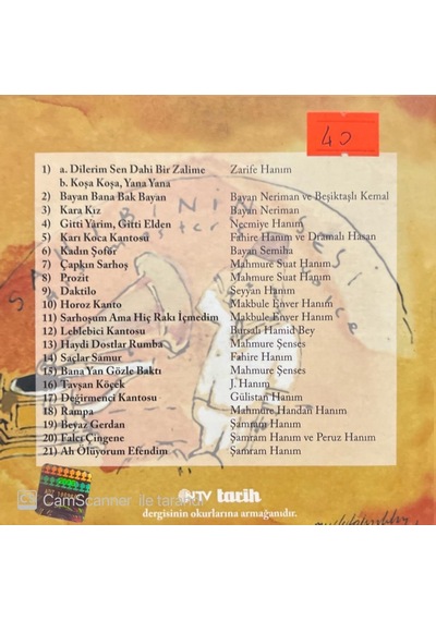 Plak Değildir Cd Dir Cd Kantolar 1905-1945 Cd