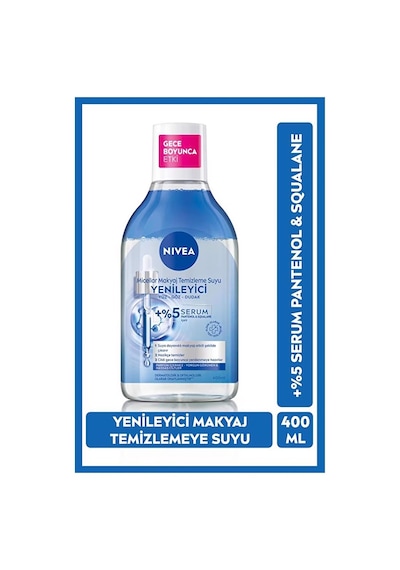 2 Adet Nivea Miccelar Makyaj Temizleme Suyu Yenileyici 400 Ml