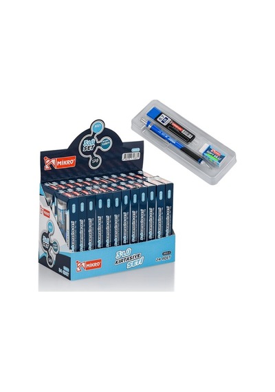 Mikro 3lü Kırtasiye Seti 0.7mm Çok Renkli