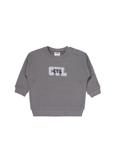 Civil Baby Cvl Baskılı 6-18 Ay Takım - Gri Füme