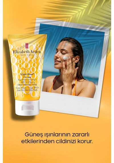 Elizabeth Arden Eight Hour Sun Defense Yüksek Koruyucu Yüz Güneş Kremi SPF 50 PA+++ 50 ML