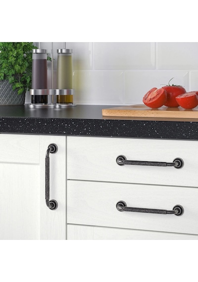 Ikea Skruvshult 2'li Mobilya Kulpu 152 Mm Siyah - Gri Çok Renkli