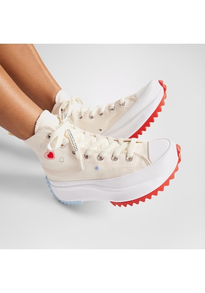 Converse Run Star Hike Platform Y2k Heart Unisex Krem Sneaker