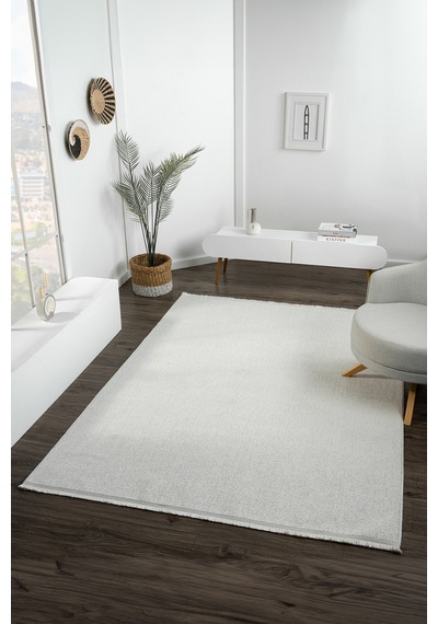 Mariesse Home Buklem Serisi Naturel Bukleli Dokuma Salon Halısı Krem