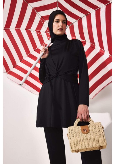 Defacto Regular Fıt 5li Siyah Burkini Mayo G7445ax26hsbk27 Siyah-bk27
