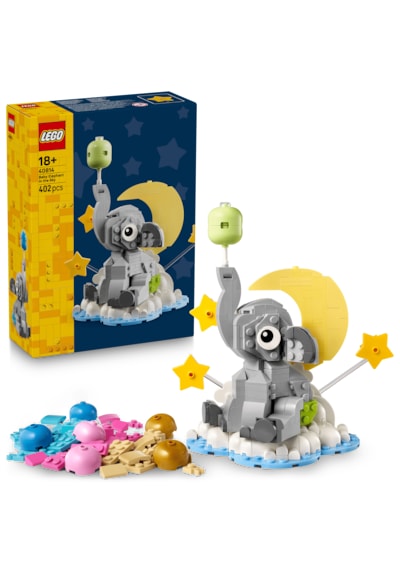 LEGO® Gökyüzündeki Yavru Fil 40814 – Yetişkinler için İnşa Edilebilen Yavru Fil İçeren Dekoratif Model Yapım Seti (402 Parça)