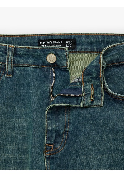 Koton Normal Bel Cepli Pamuklu Straight Jean Pantolon - Mark Jean İndigo Stone 7wam40366nd İndigo - Taş Koton Normal Bel Cepli Pamuklu Straight Jean Pantolon - Mark Jean İndigo Stone 7wam40366nd İndigo - Taş