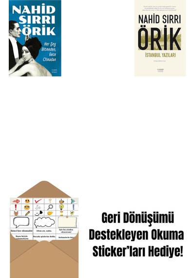 Her Şey Bitmeden, Gece Olmadan + İstanbul Yazıları + Okuma Sticker'ları