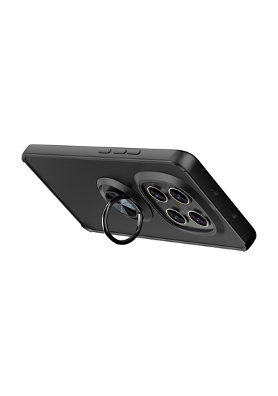 Newface Xiaomi Redmi Note 15 Pro 5g Montreal Yüzüklü Silikon Kapak Semeglbl - 80 - Siyah Sıyah