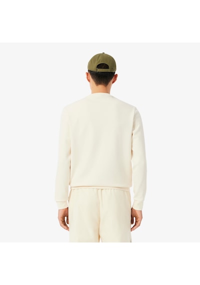 Lacoste Sh4767 Erkek Sweatshirt Krem