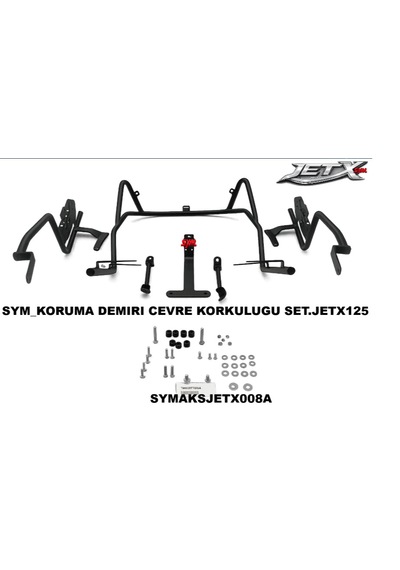 Sym Jet X Koruma Demiri Yan Çata Bağlantılı