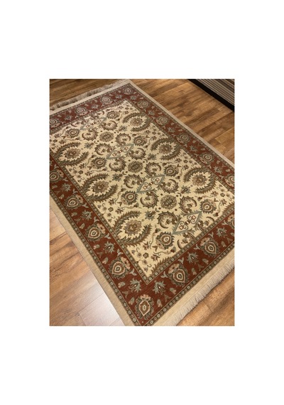 Gümüşsuyu 1050 Bordo-krem Halı Çok Renkli