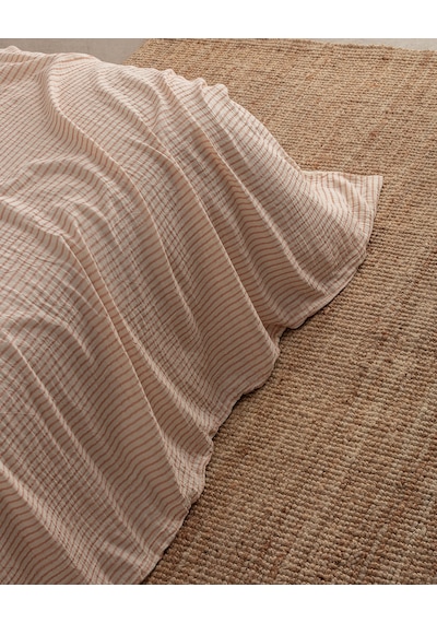 Madame Coco Agnes Tek Kişilik Müslin İpliği Boyalı Lastikli Nevresim Takımı - Turuncu 8684427207994 Turuncu