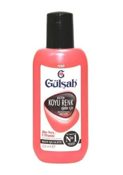 Gülşah Koyu Renk Ojeler için Aseton Pembe 125 ML