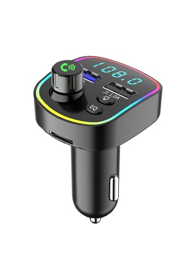 Ga03 Rgb Renkli Fm Transmitter Mp3 Çalar Bluetooth 5.3 Çakmaklık Hızlı Şarj Aleti Rgb Led Işıklı Bt 5.0