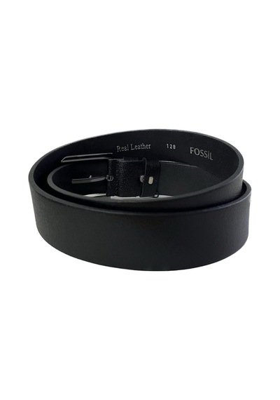 Fossil Siyah Rengi Hakiki Düz Deri Spor 4 Cm Erkek Kemeri-115 Siyah