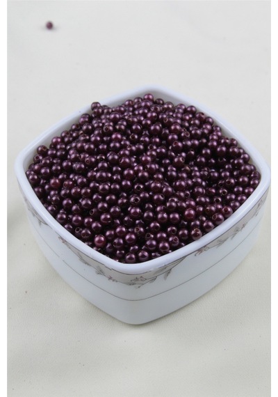 5 Mm Mor Parlak Tonlarda İnci Boncuk 30 Gr Kolye, Bileklik, Küpe Ve Takı Yapımı Diğer