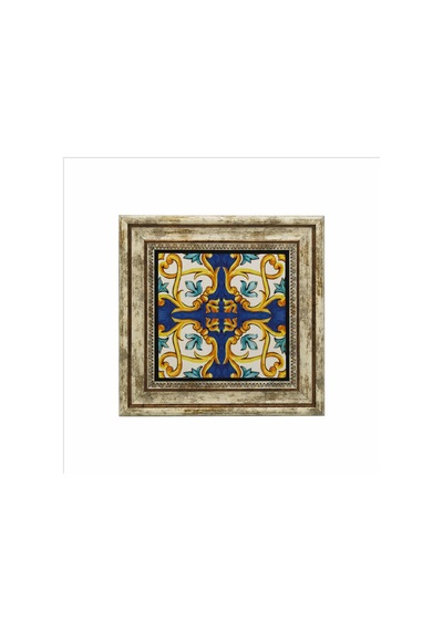 İtalyan Deseni Baskılı Taş Tablo 25x25 701