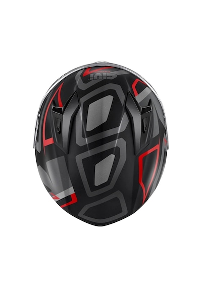 50.7 Proton Mat Tıtanıum-kırmızı Kask Siyah