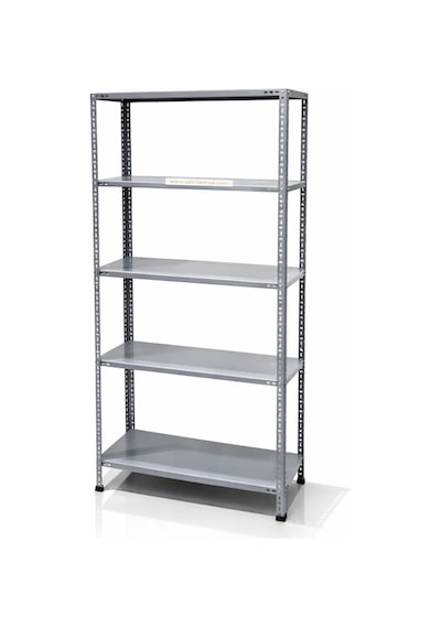 5 Katlı Çelik Raf 43x93 Cm Elektrostatik Boyalı Depo Kiler Ofis Arşiv Raf Sistemi Galvaniz