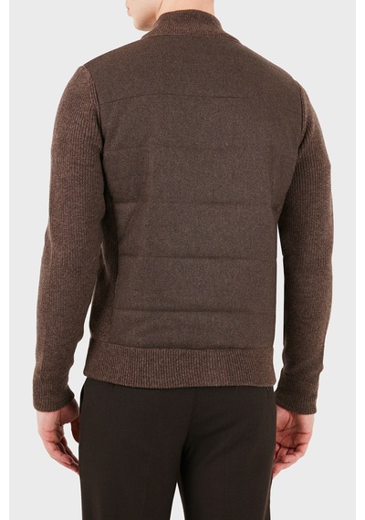 Gran Sasso Regular Fit Dik Yaka Kapitoneli Ceket Erkek Ceket 23145 25019 194 Kahve