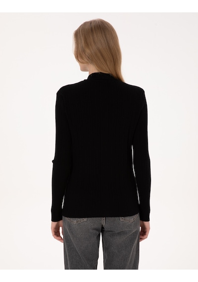 Pierre Cardin Kadın Siyah Hırka Triko 50316338-vr046 Siyah