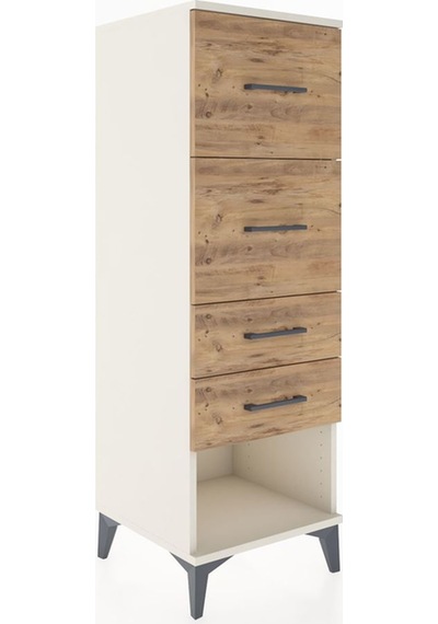 Hyperion Dolap 4 Çekmeceli 44x44x134 Aytaşı-çam Aytaşı