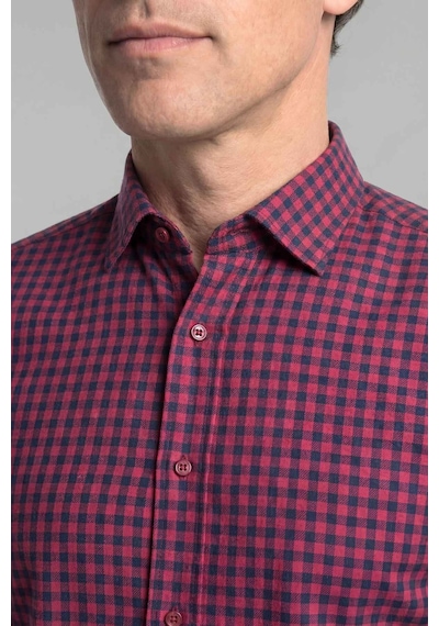 Bisse Regular Fit Flanel Mini Kareli Pamuk Kırmızı Erkek Gömlek Gmfln0122300203 D24