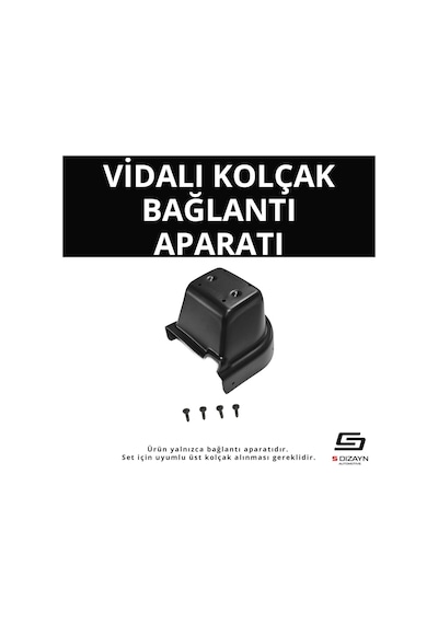 S-dizayn Hyundai Accent Blue Vidalı Kol Dayama Kolçak Alt Adaptör 2011-2017 A+ Kalite