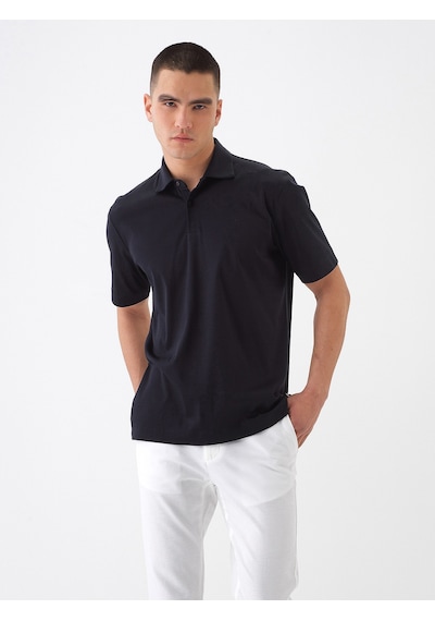 Xint Siyah Pamuk Dokulu Regular Fit Tişört 502275