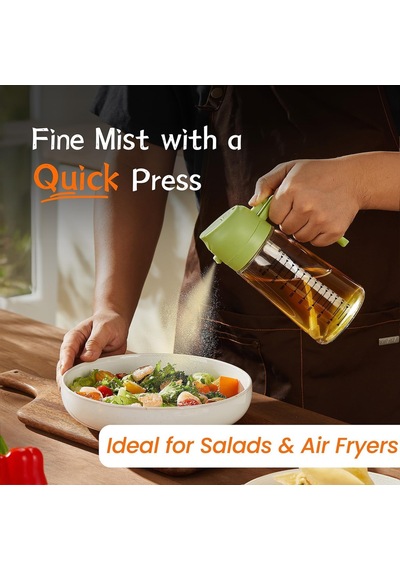 2'si 1 Arada Cam Sprey Yağdanlık Ve Akıtmalı Şişe - 450ml Mutfak Yağ Püskürtücü - Air Fryer, Salata Ve Yemek Hazırlığı İçin Sağlıklı Yağ Kontrolü - Sızdırmaz Kapaklı Çok Renkli 2'si 1 Arada Cam Sprey Yağdanlık Ve Akıtmalı Şişe - 450ml Mutfak Yağ Püskürtücü - Air Fryer, Salata Ve Yemek Hazırlığı İçin Sağlıklı Yağ Kontrolü - Sızdırmaz Kapaklı Çok Renkli