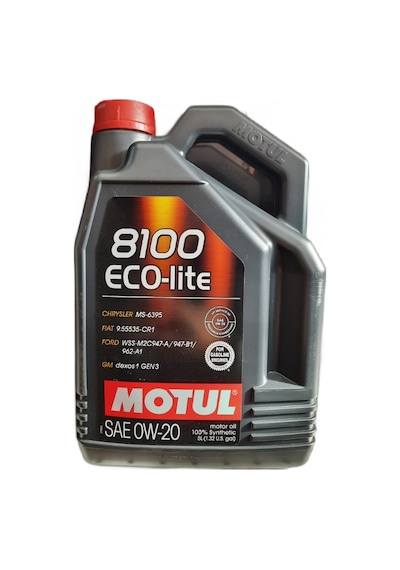 Motul 8100 Eco-Lite 0W-20 GM Dexos1 Gen 2 Tam Sentetik Motor Yağı 5 L