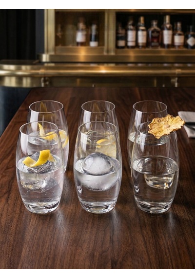 Kristal Meşrubat Bardak 520 Ml 6 Adet Beyaz