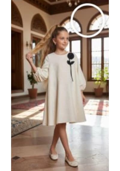 Pixina Kız Çocuk Elbise - Pixina - Ecru - 2 Yaş - 26310-ecru-2 Yaş Ekru