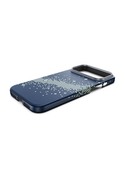 Njoyny Aı Kevlar Stars Apple Uyumlu iPhone 18 Pro Magsafe Kılıf Mavi