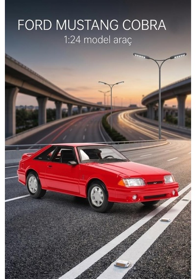 Maisto Lisanslı 1993 Ford Mustang Svt Cobra 1:24 Kapıları Ve Kaputu Açılan Metal Model Araba