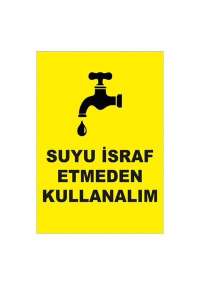 Suyu Israf Etmeden Kullanalım Dekota Levhası 25x35 Cm