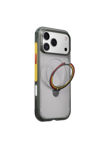 Torras Apple iPhone 17 Pro / 18 Pro Uyumlu Ostand Q3 Air World Cup Serisi Magsafe Kılıf Gri