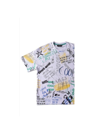 Marions Teenage Grafiti Yazı Baskılı Over Size Tasarım Tshirt-12898-beyaz Yeşil Beyaz - Yeşil Marions Teenage Grafiti Yazı Baskılı Over Size Tasarım Tshirt-12898-beyaz Yeşil Beyaz - Yeşil