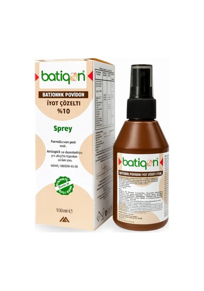 Aqua Batikon Antiseptik Solüsyon 10% İyot Çözelti 100 Ml - 5 Adet
