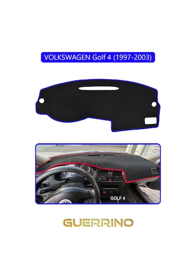 Volkswagen Golf 4 1997-2003 Torpido Koruma Halısı Mavi Kenar