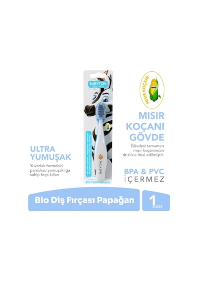 Babyton Bio Zebra Çocuk Diş Fırçası
