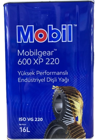 Mobil Gear 600 XP 220 Yüksek Performanslı Endüstriyel Dişli Yağı 16 L